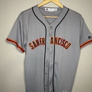 San Francisco Giants Majestic Gray Baseball Jersey Youth Kids XL